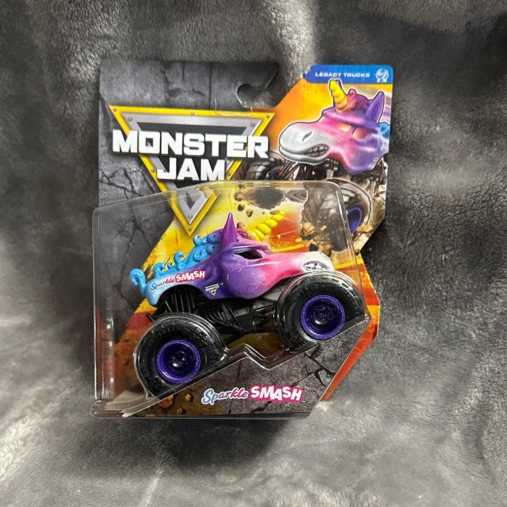 Sparkle Smash Monster Jam Truck - Purple, Pink and Blue